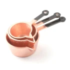 MCCRH1198 3 Copper Saucepans