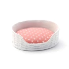 E4833 - Pink & White Pet Bed