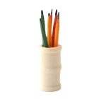 Wooden Pencil Pot with Pencils