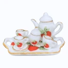 Strawberry Tea Set with Tray