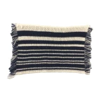 Denim and Cream Striped Rug (Discontinued)