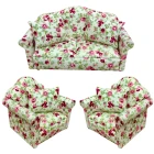 Floral Sofa and Chairs