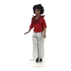 Modern Lady with Red Blouse