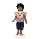 Girl with Pink Heart Blouse