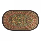 E9351 - Small Oval Red Rug