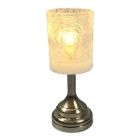Modern Silver Table Lamp - Battery Light