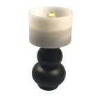 Table Lamp with Modern Black Base - Battery Light