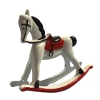 Small Painted Metal Rocking Horse