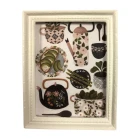 Large Afternoon Tea Picture In A White Frame