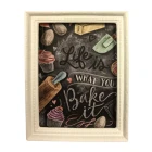 Large Kitchen Blackboard Picture In A White Frame