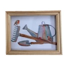 Picture of Garden Tools and Robin Bird