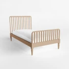 Natural Twin Spindle Bed with Mattress