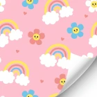 Cute Flower Rainbow Wallpaper