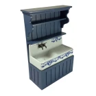 Blue Sink Cabinet, Empty