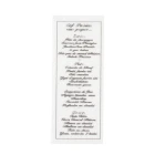 Cafe Table Menu