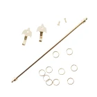 Brass Expanding Curtain Rail