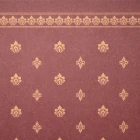 Garden Crest Dolls House Wallpaper Burgundy / Ivory - DIY076D