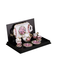 Coffee Set In Rose Design