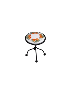 Metal Garden Table with Porcelain Top