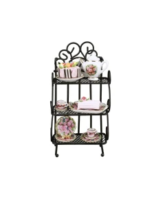 Cake Rack with Tea Set In Rose Design