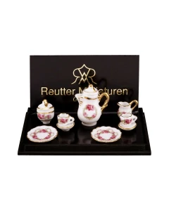 Coffee Set For Two with Jugs In Rose Design