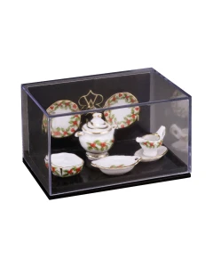 Dinner Set For Two, Mistletoe Design