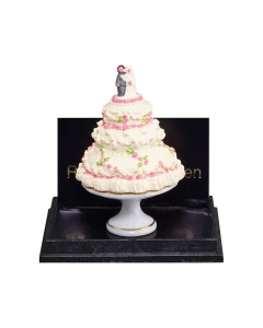 Wedding Cake on Porcelain Stand