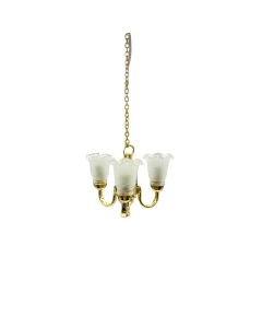 3 Arm Tulip Chandelier - Wired