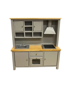 Grey and Pine All-in-one Kitchen System