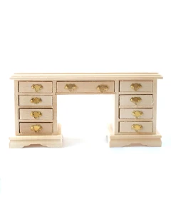 BEF131 Barewood Kneehole Desk