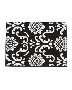 E2266 - Black & White Modern Rug