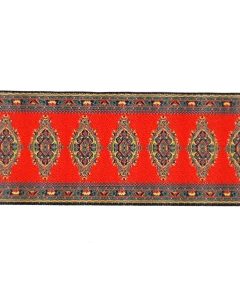 E2950 - Red Motif Stair Carpet