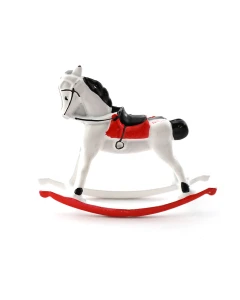 E3650 - White Rocking Horse