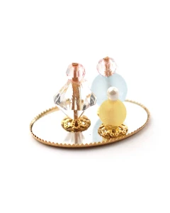 E3666 - Perfume Bottles & Tray, 4 pcs