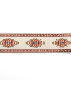 E5061 - Cream & Red Stair Carpet
