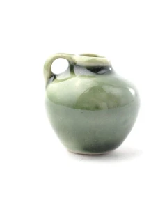E6159 - Green Glazed Earthenware Jug