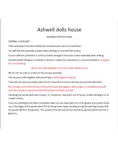 DOWNLOAD - Instructions for Ashwell House