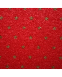 CAPR11 - Garnet Red Carpet with Gold Stars