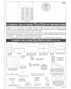 Instructions For Classical House Kit E1119