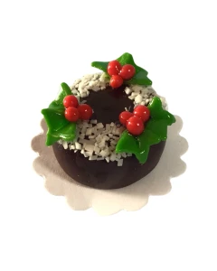 Christmas Cake with Holly