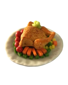 Chicken On Serving Plate