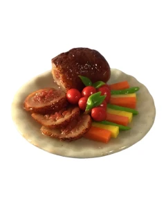 Roast Beef On Serving Plate