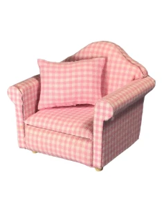 Pink Pattern Arm Chair