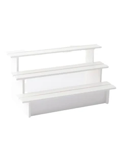 White Stall Shelves