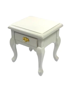 White Bedside Table