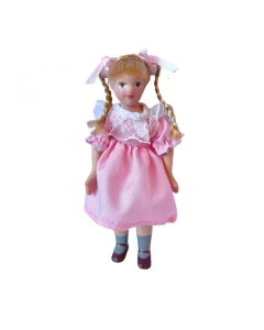 DP443 - Girl in Traditional Pink Dress