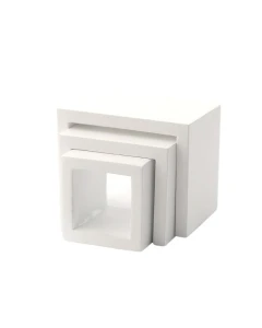 Modern White Nest of Tables