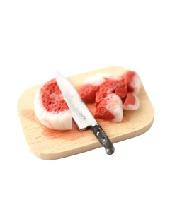Chopping Board with Raw Meat