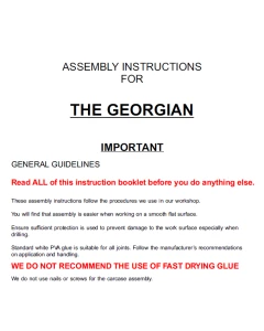 DOWNLOAD - Instructions for Georgian House