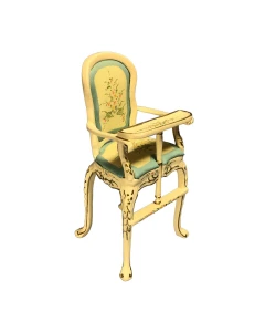Cream and Blue Highchair